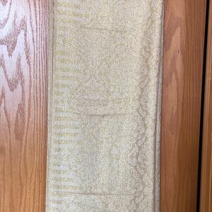 Gold metallic scarf